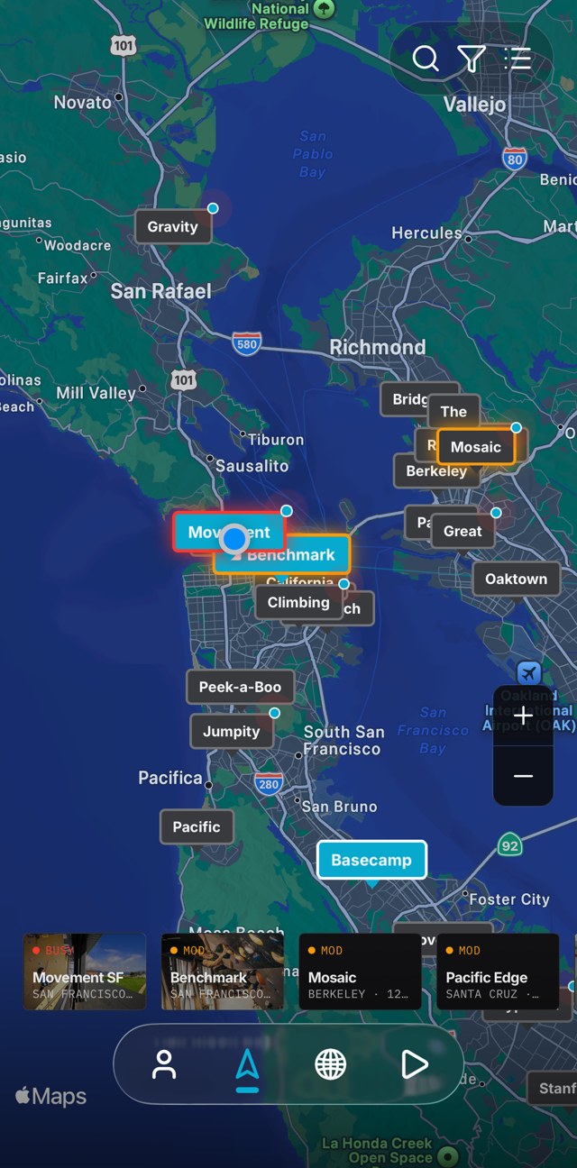 Mega app, Gym