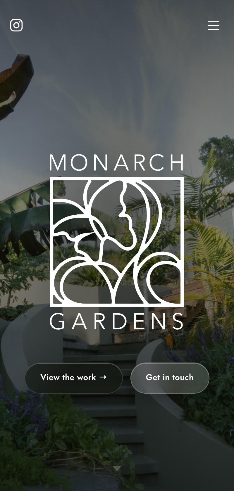Monarch Gardens website, Mobile home